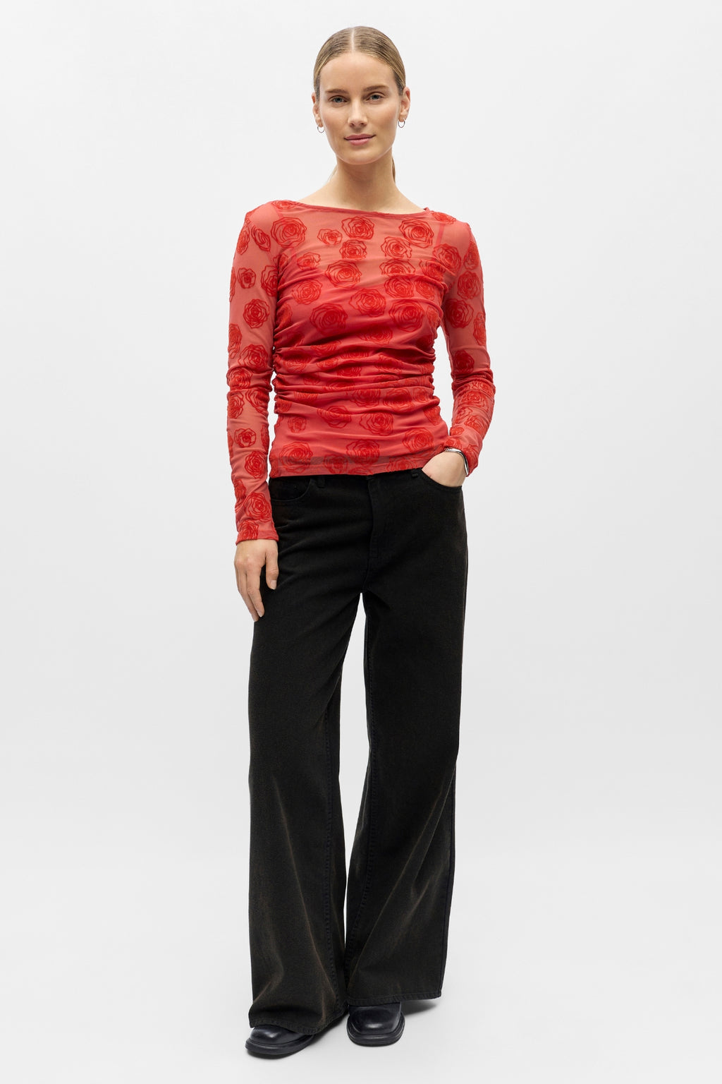 Haut Elodie - Roses Poinsette Canneberge