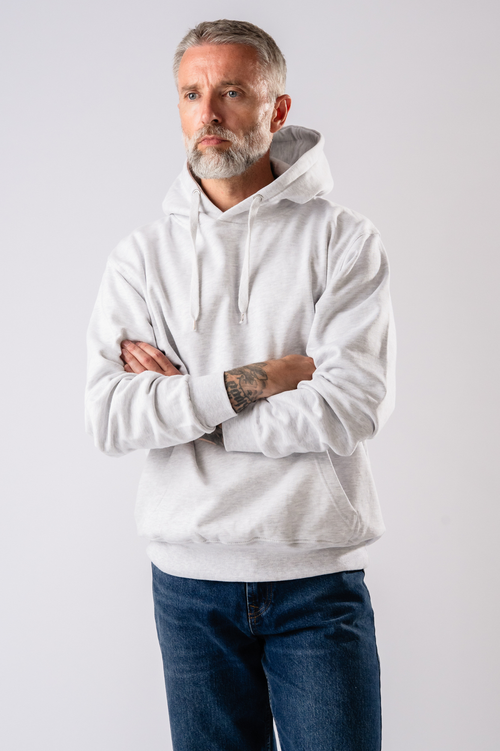 Sweat à capuche de base - Ash Grey