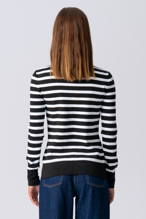 Maja Striped Shirt - Black