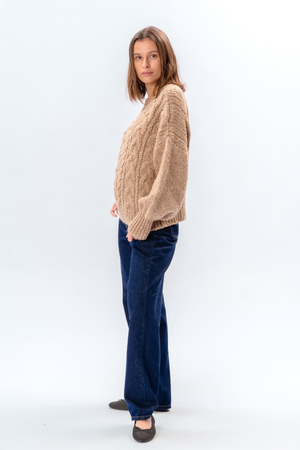 Tricot torsadé Emma - Beige