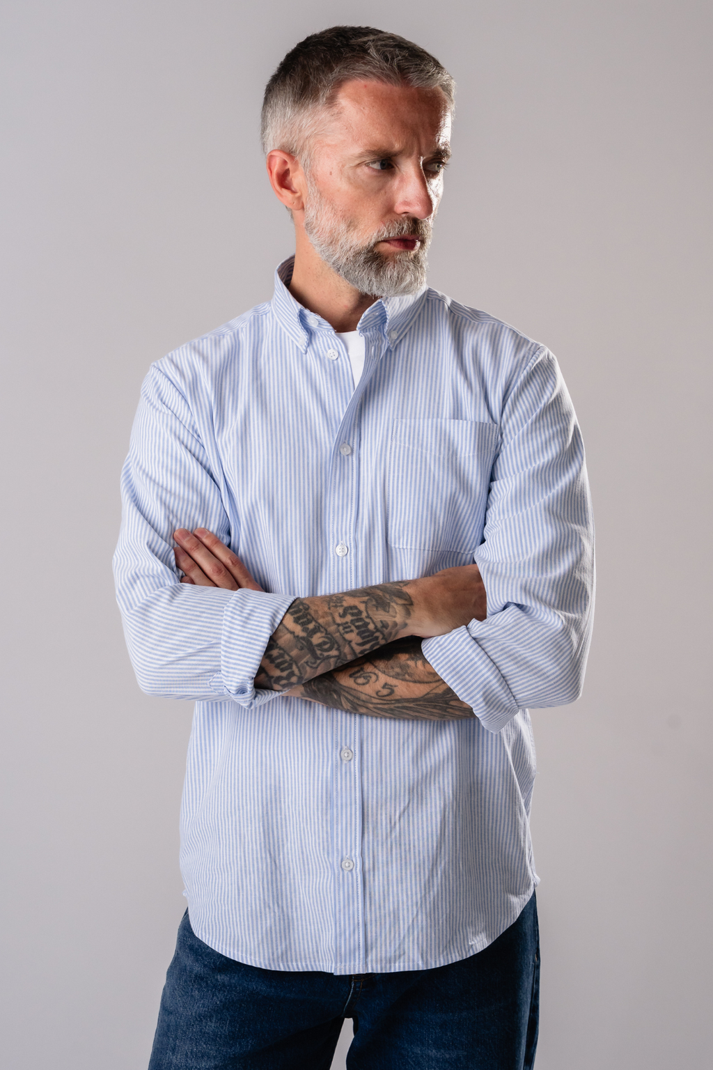 The Original Performance Oxford Shirt - Light Blue/White