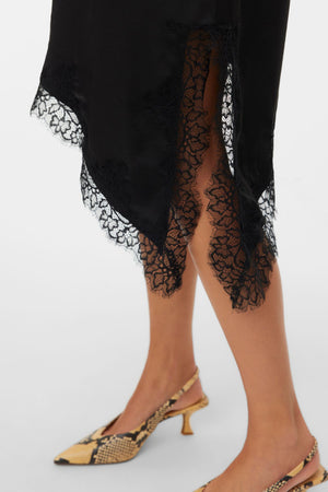 Novi Lace Singlet Dress - Black:Black lace