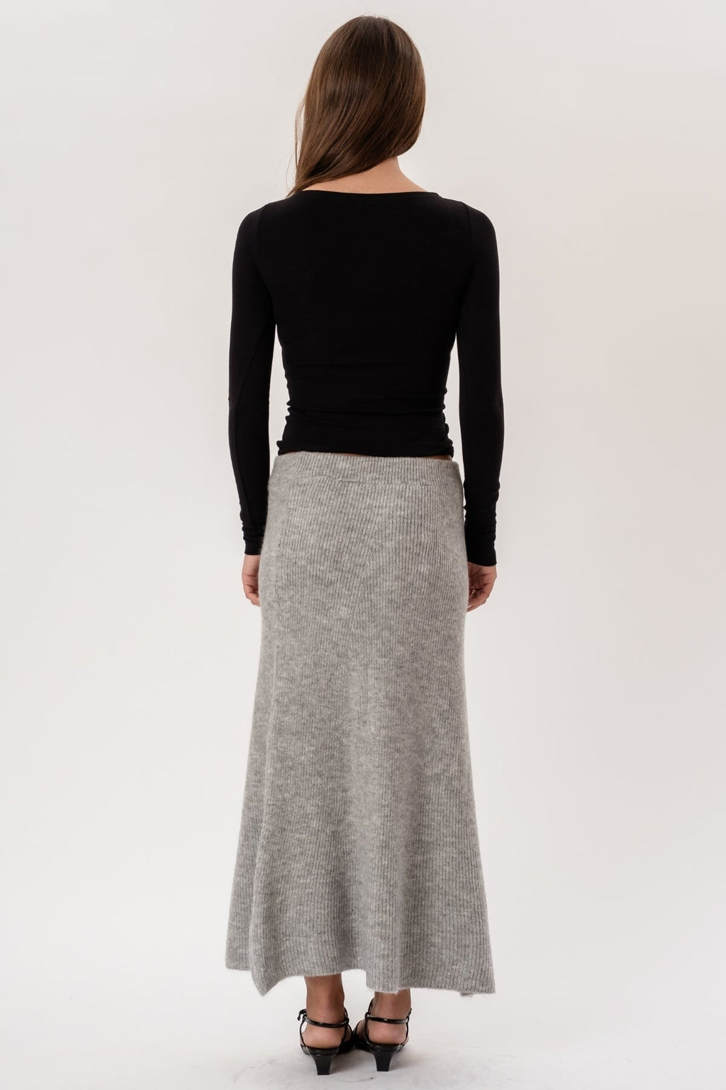 Jupe en tricot Nova - Gris