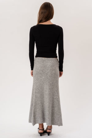 Jupe en tricot Nova - Gris