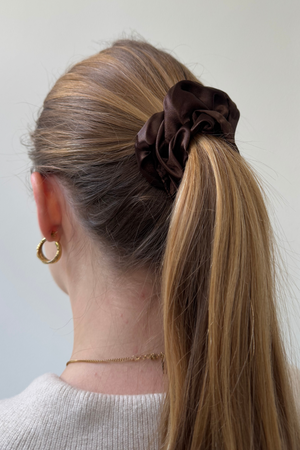 Scrunchie - brun foncé