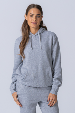 Sweat à capuche essentiel - Gris Mélange