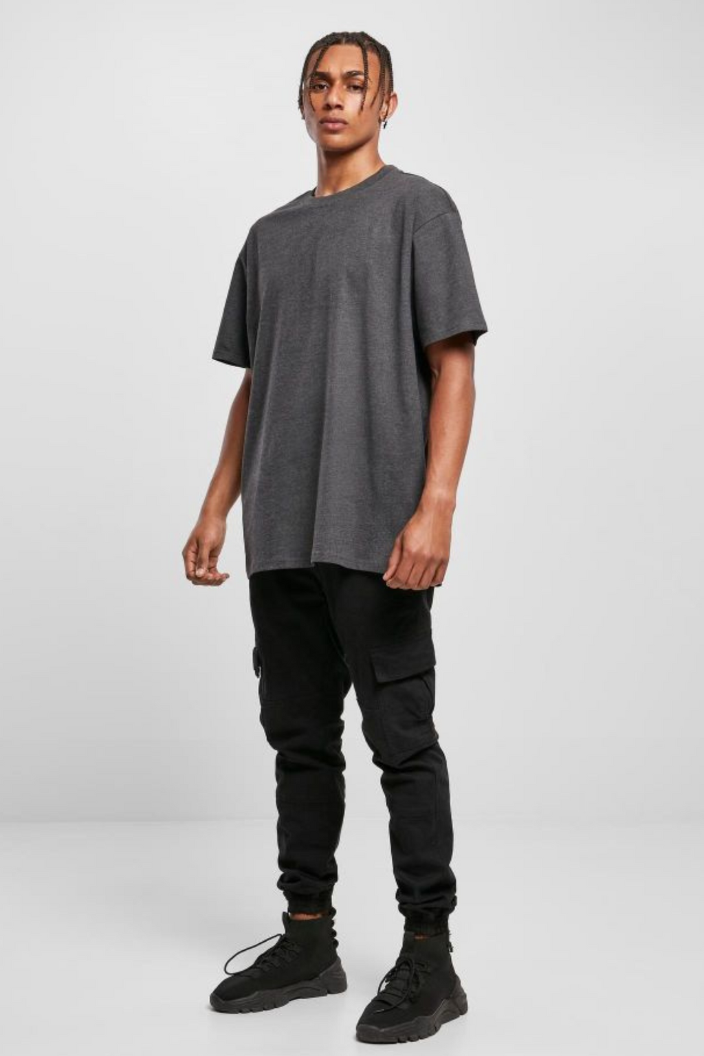 Lourd Oversized T-shirt - charbon de bois