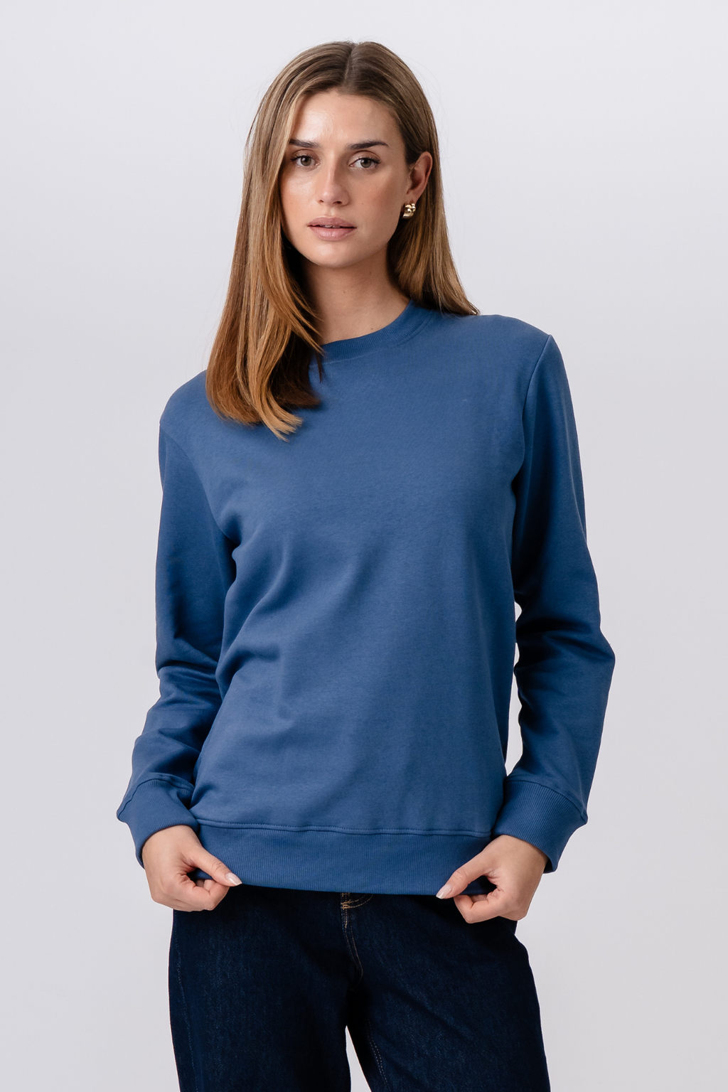 Sweat-shirt Crewneck - Bleu