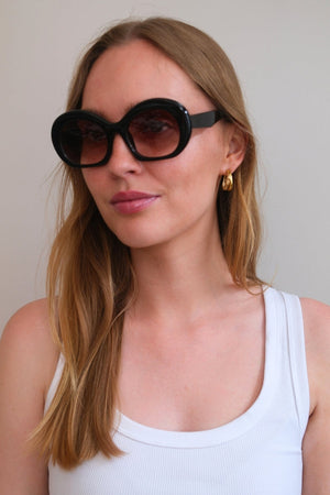 Sara Sunglasses - Black/Brown