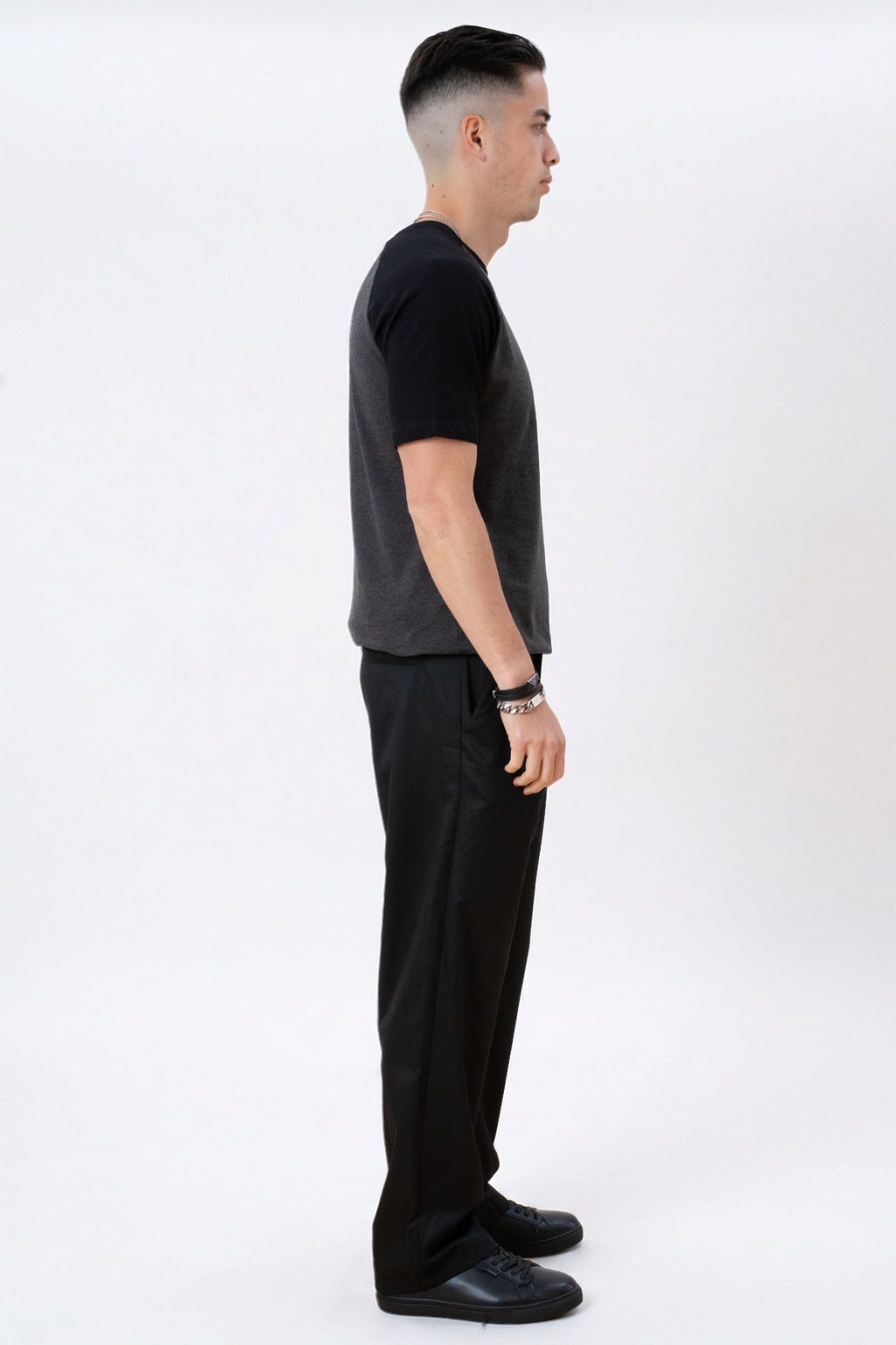 Basic raglan T-shirt - Black-Army