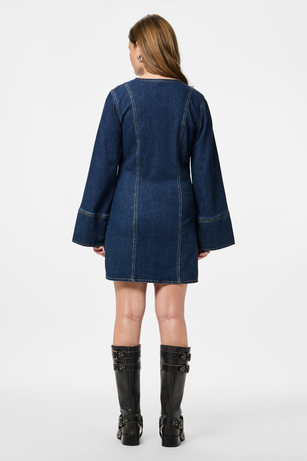 Robe en jean Flora - Denim bleu foncé