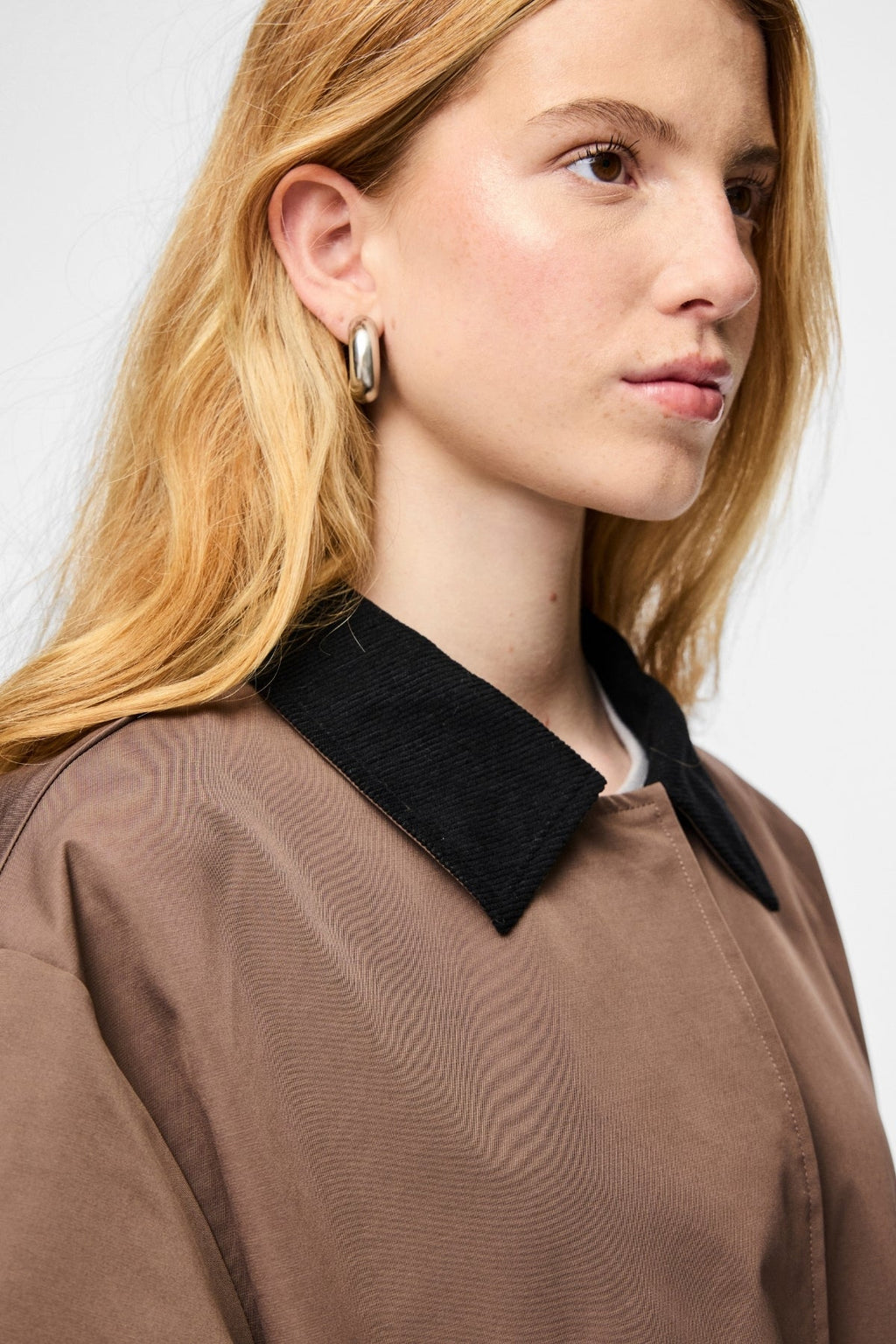 Veste Longue Légère Jorma - Café Quartz Noir