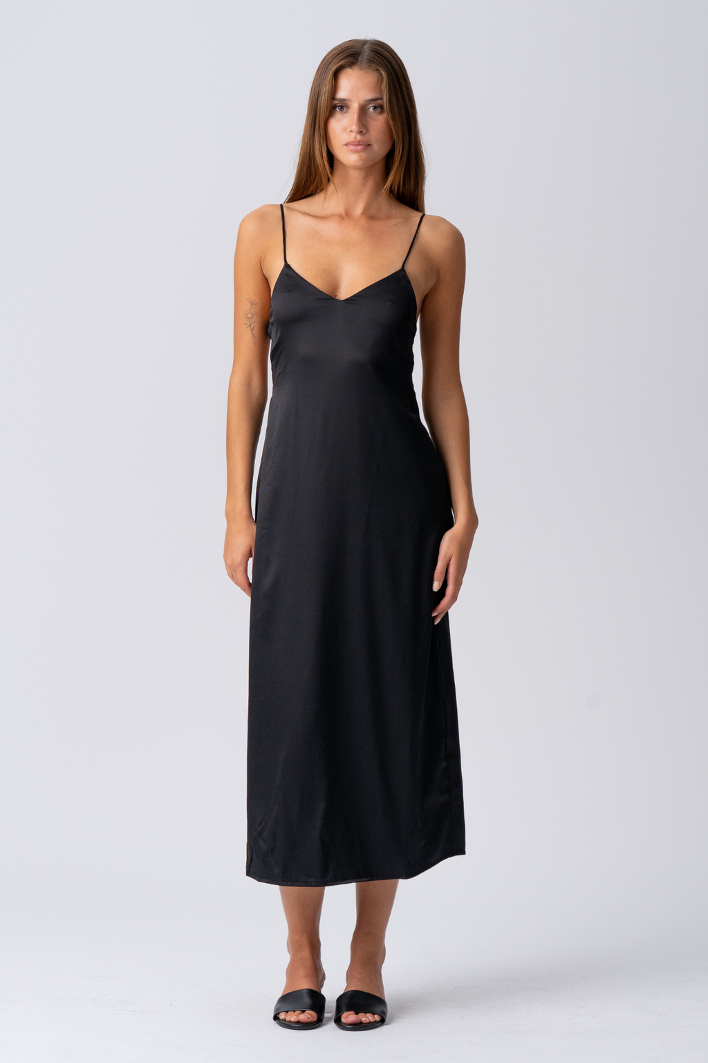 Robe de sangle Elina - noir