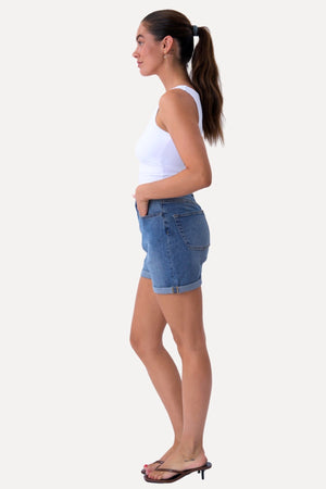 The Original Performance Denim Shorts - Denim bleu moyen (Femme)