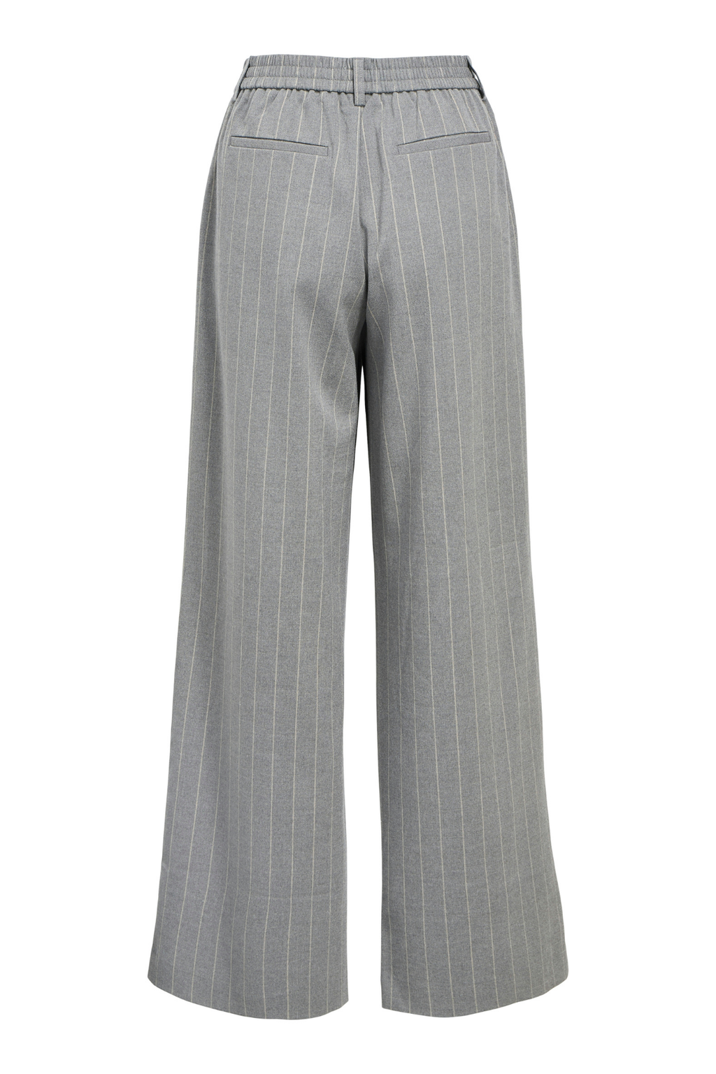 Lisa Wide Pant AOP - Melange gris moyen