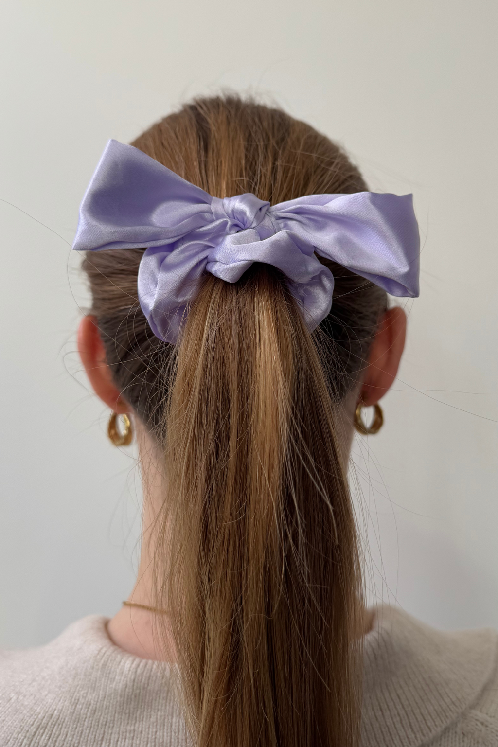 Bow Scrunchie - Purple