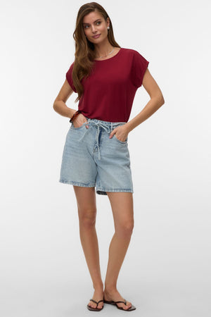 Ceinture de Vienne Shorts Mélange - Denim Bleu Clair