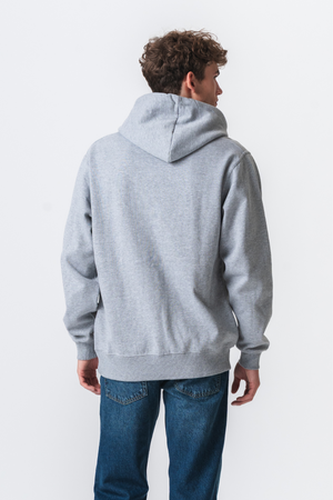 Sweat à capuche de base - gris clair