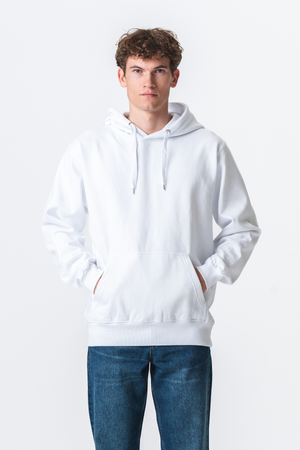 Sweat à capuche de base - blanc