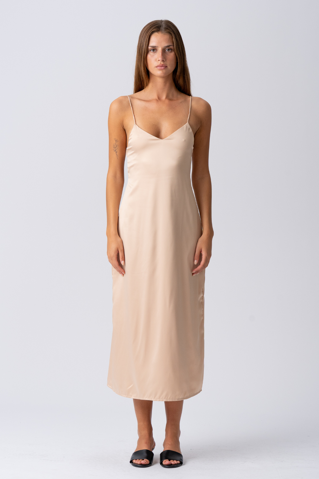 Robe de sangle Elina - beige