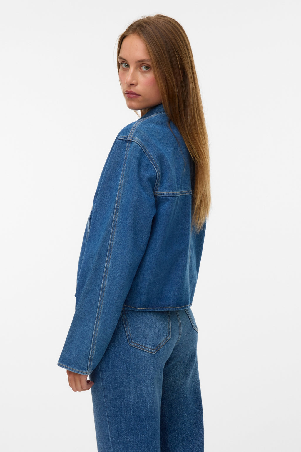 Veste En Jean Aura - Denim Bleu Moyen