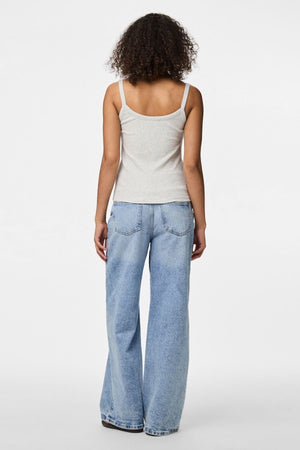 May Strap Top - Light Grey Melange