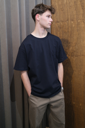 T-shirt Heavy Boxfit - Marine