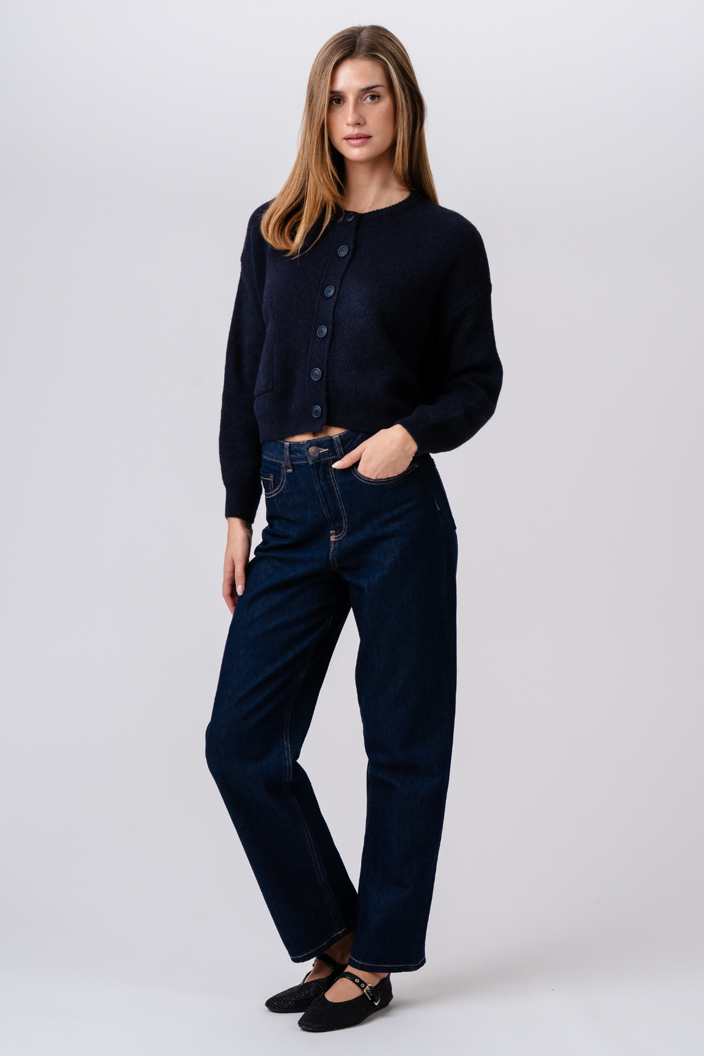 Cardigan Angélique - Bleu Profond