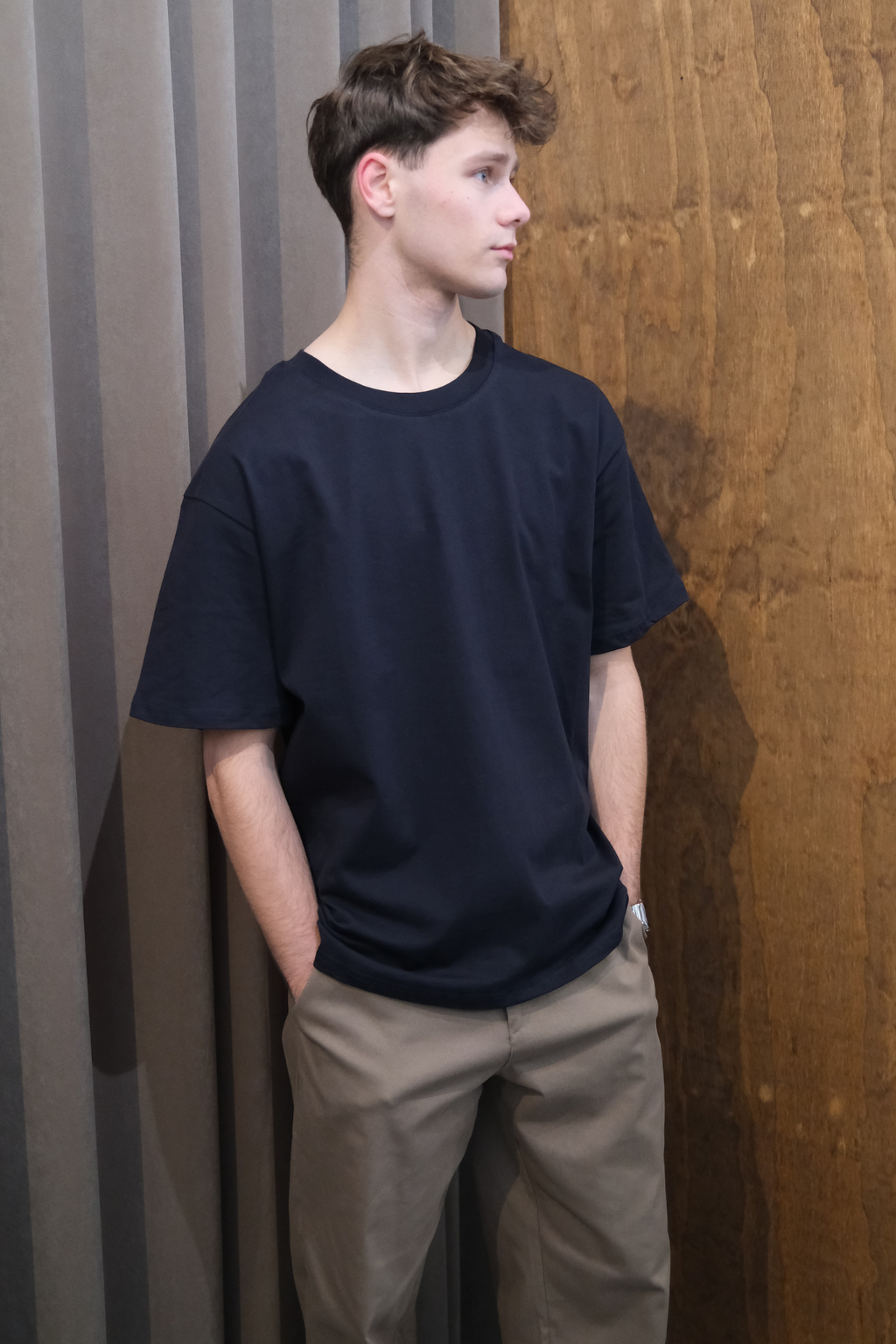 T-shirt Heavy Boxfit - Marine