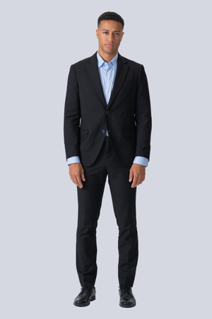 Premium Costume à poitrine unique (noir)