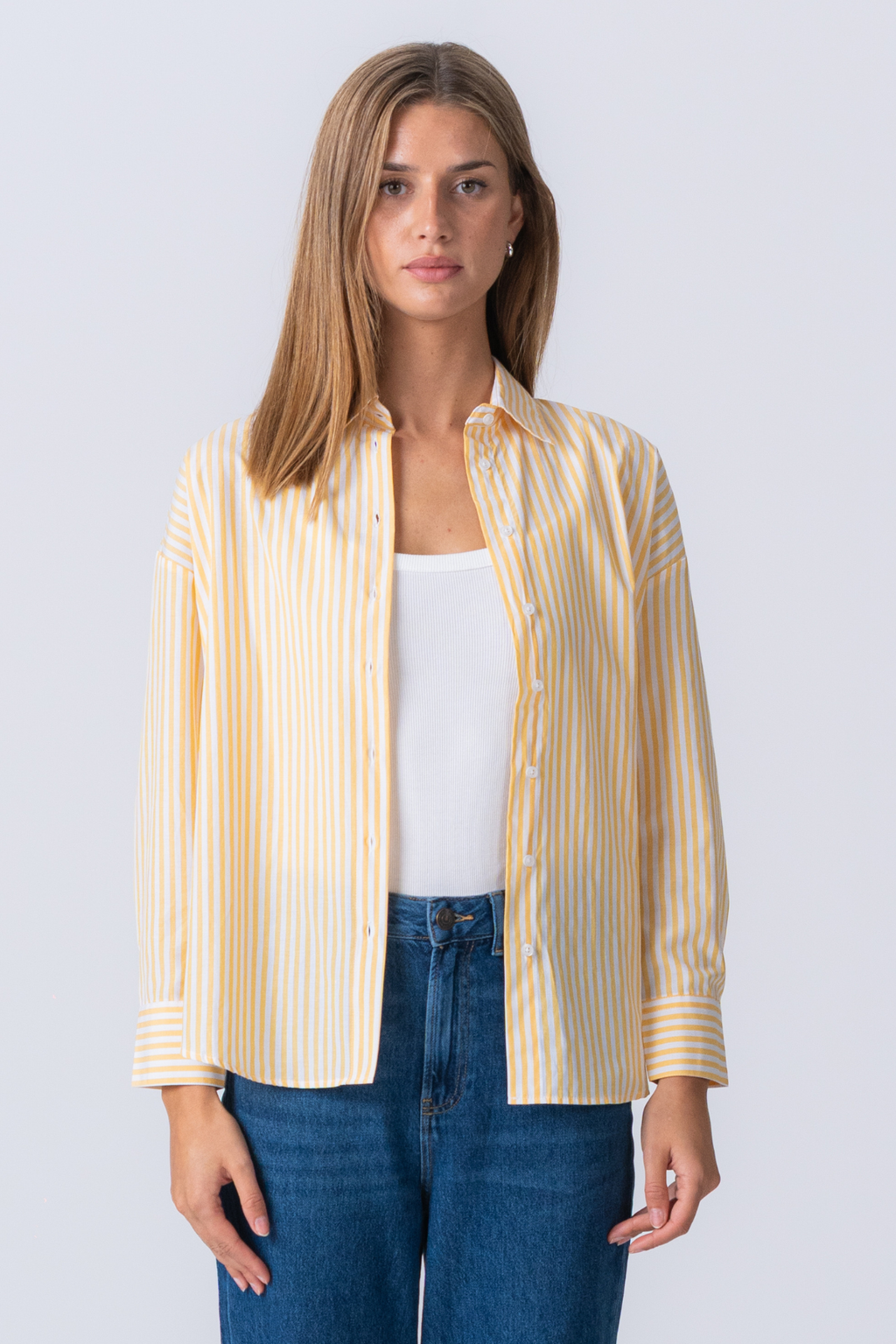 Layla Striped Shirt - Yellow
