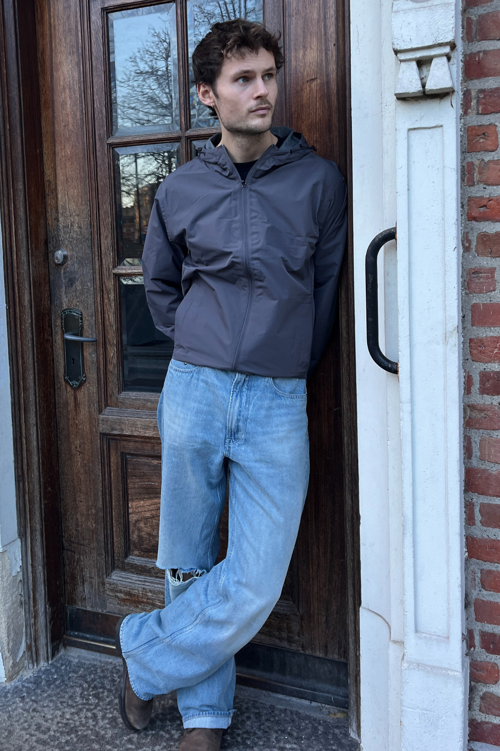 Brise-vent - gris foncé