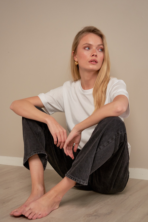 The Original Performance Mom Jeans - Denim noir délavé