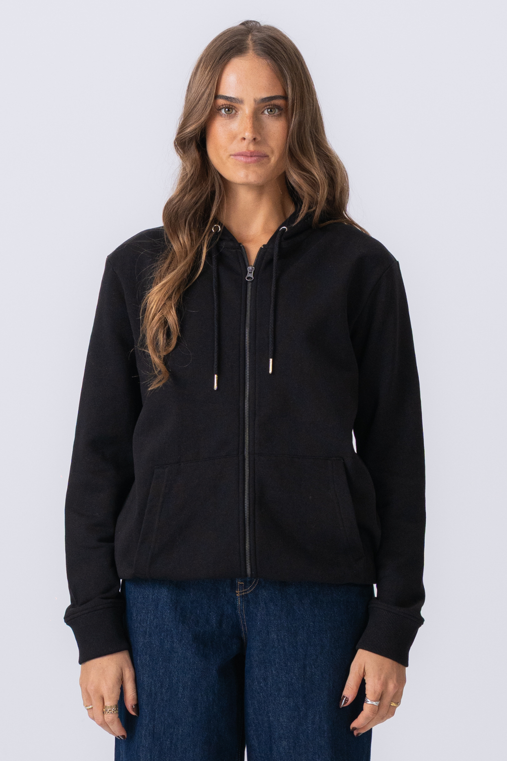 Hoodie zip - noir