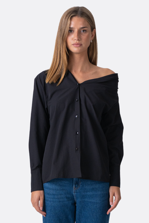 Serena Oversized Shirt - Black