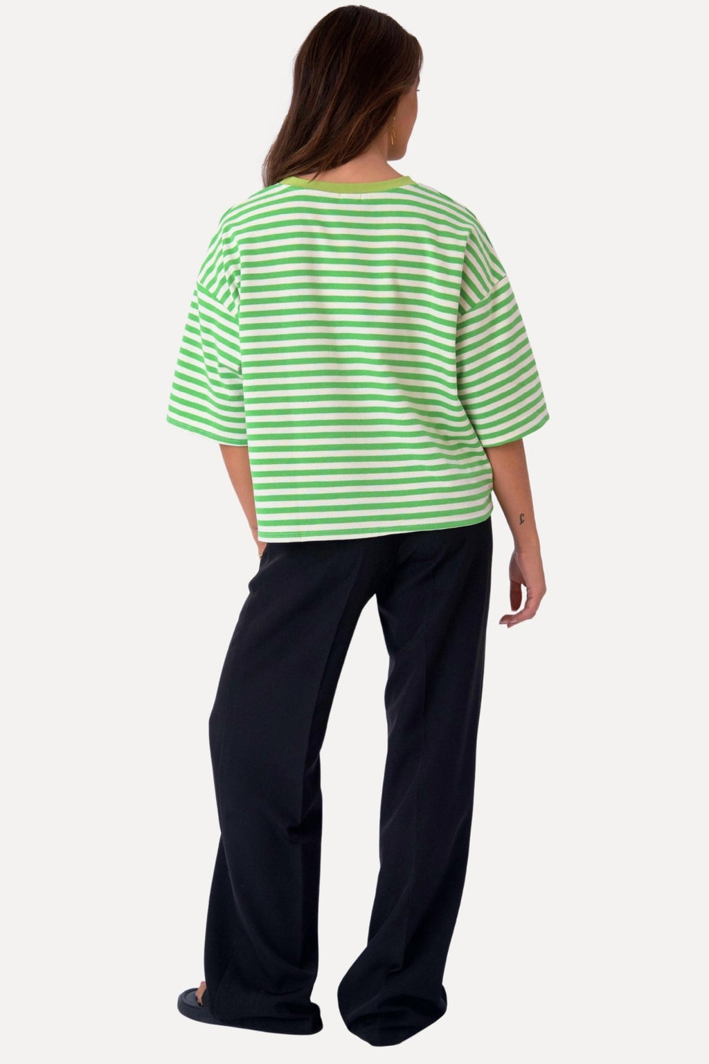 T-Shirt Zoé - Vert/Blanc