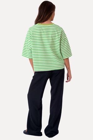 T-Shirt Zoé - Vert/Blanc