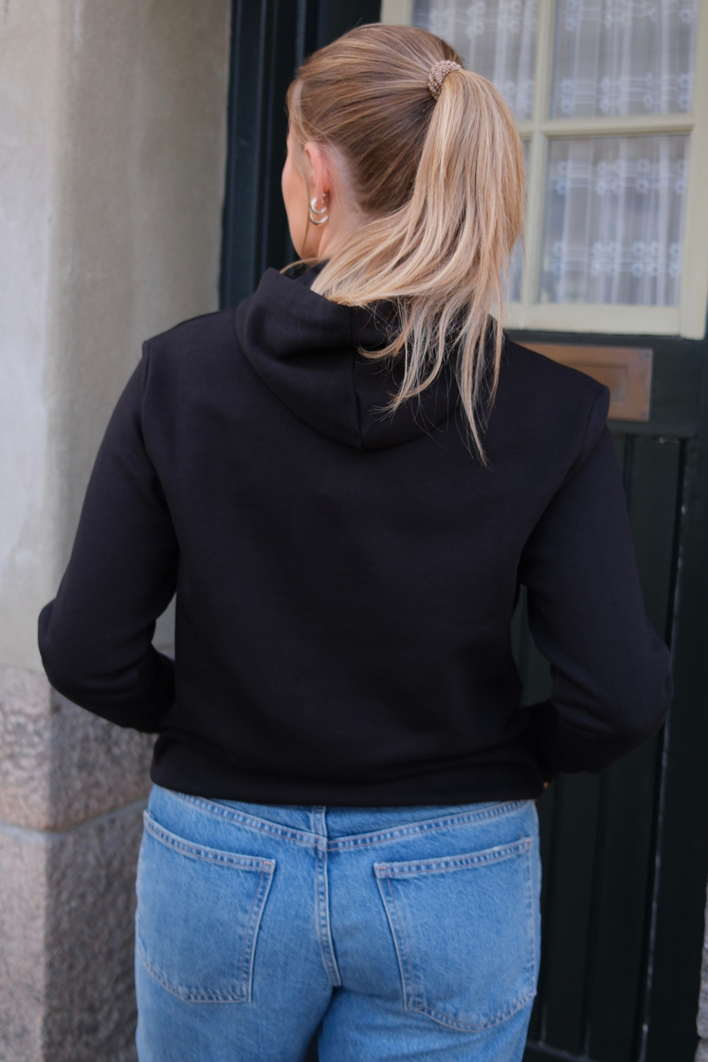 Hoodie zip - noir