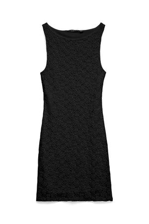 Robe courte à col bateau Dolly - Noir