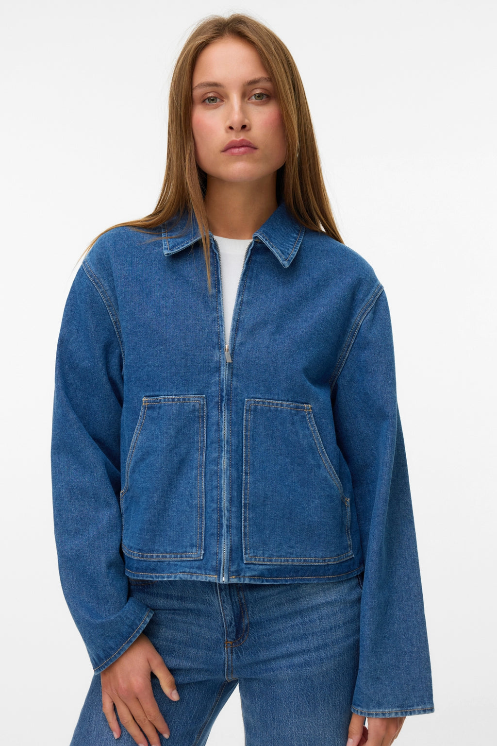 Veste En Jean Aura - Denim Bleu Moyen