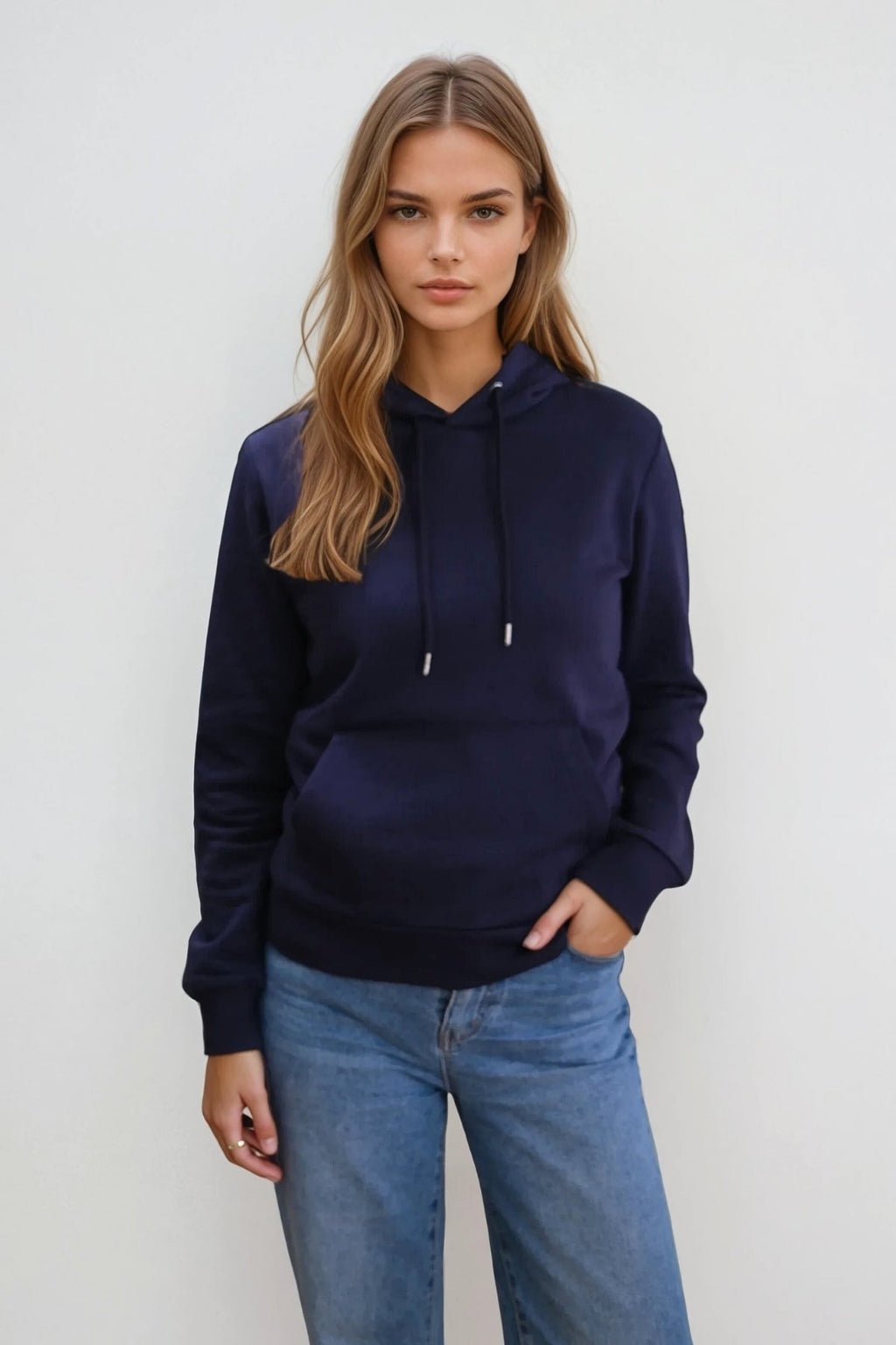 Boyfriend Sweat Hoodie - Navy