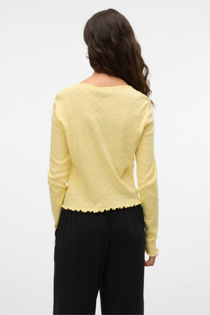 Isa O-Neck Cardigan - Anise Flower