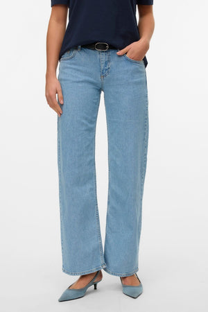 Alexis Low Waist Denim Jeans - Denim bleu clair