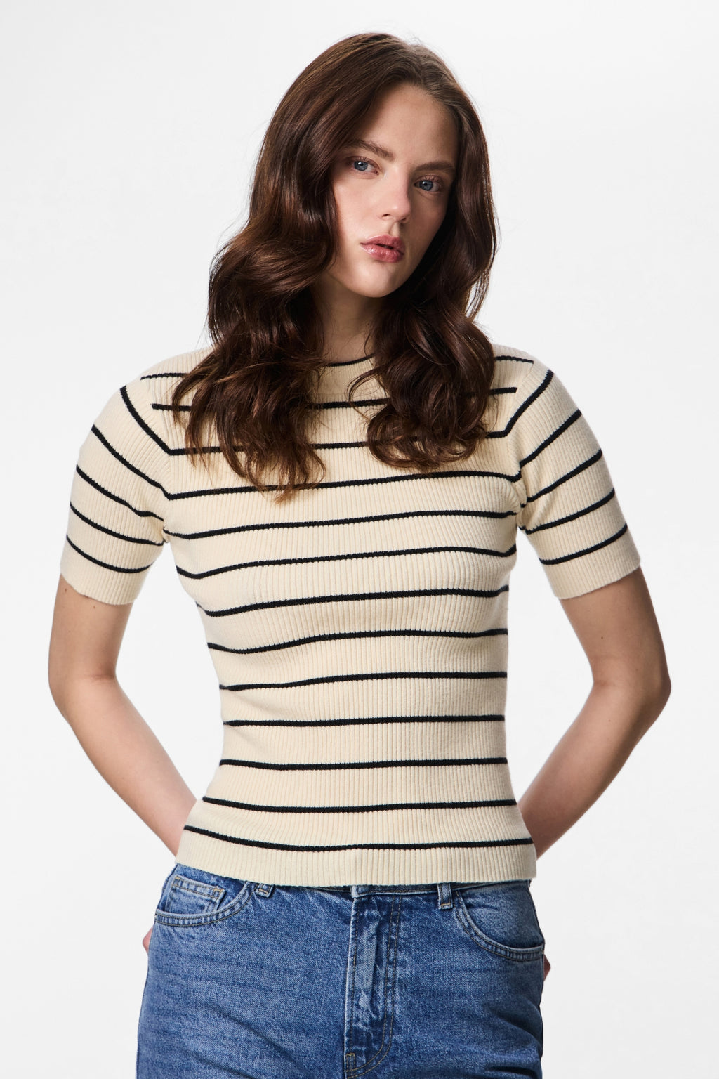 Tricot à col rond Mira - Bouleau Noir