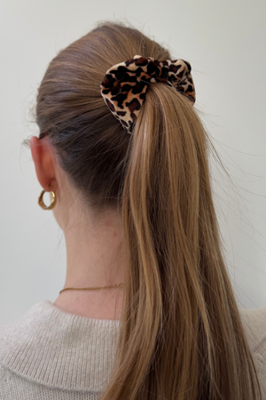 Scrunchie léopard - beige