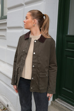 Veste en serre - Olive foncée