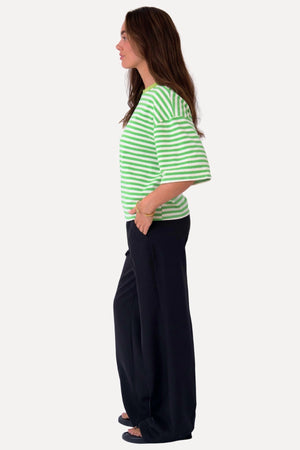 T-Shirt Zoé - Vert/Blanc