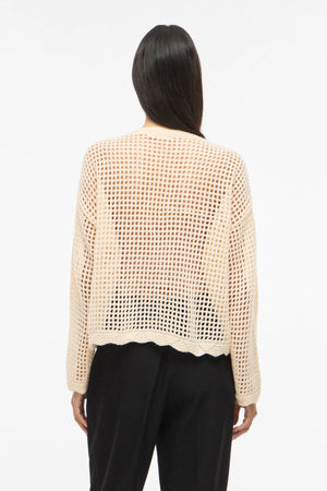 Cardigan Enny Fleur En Tricot - Bouleau