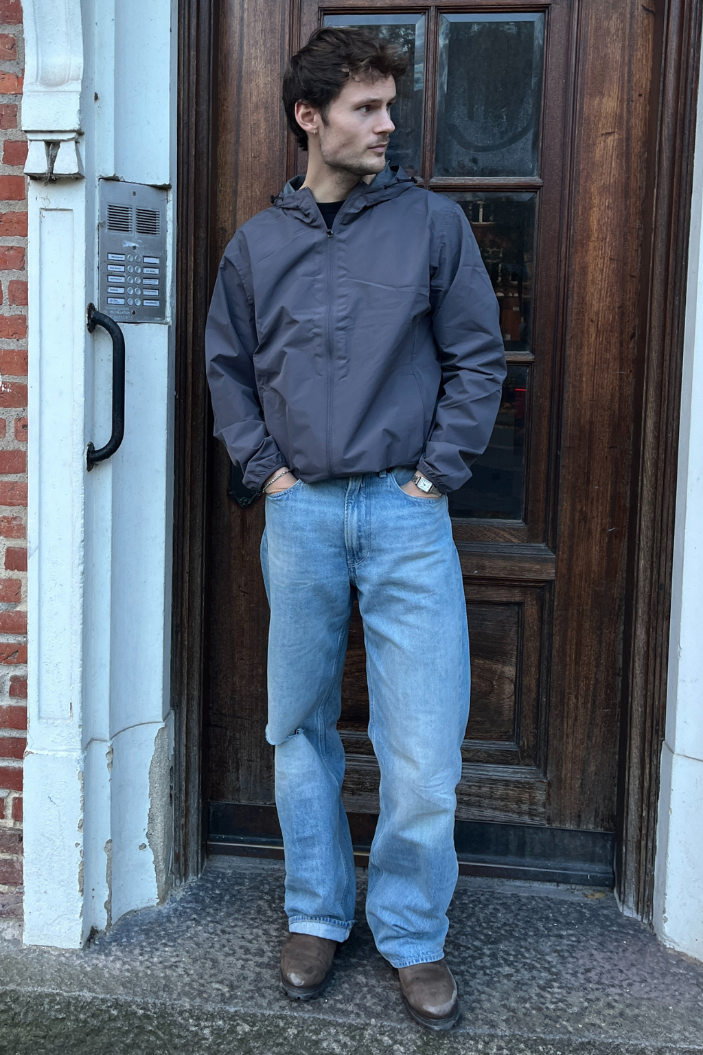 Brise-vent - gris foncé