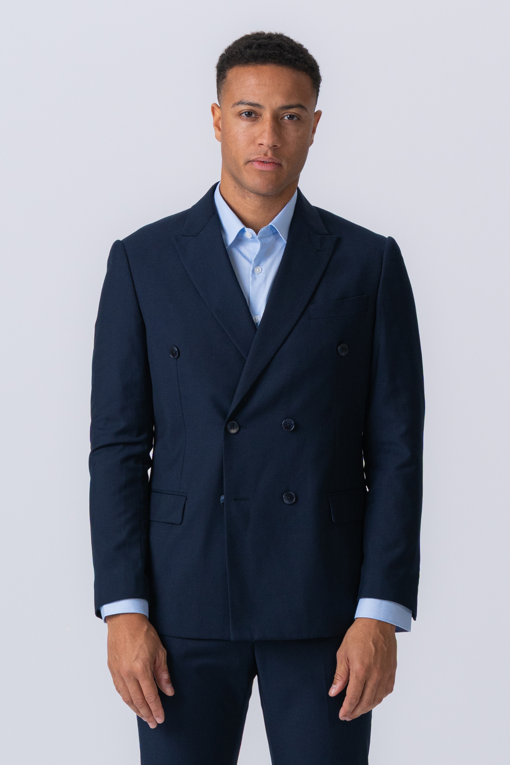Premium Blazer à double poitrine - Marine